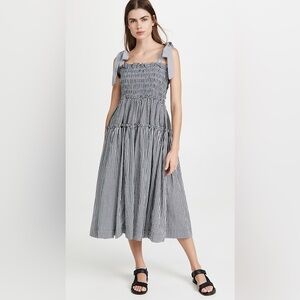 En Saison Gingham Summer Midi Dress